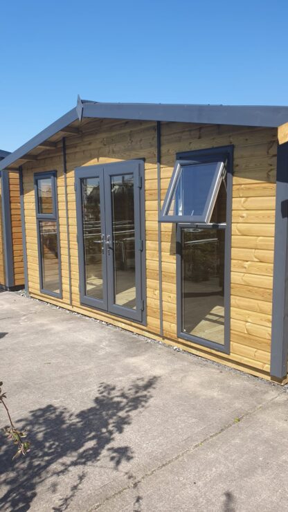 UPVC Windsor Apex Summerhouse FULLY INSULATED