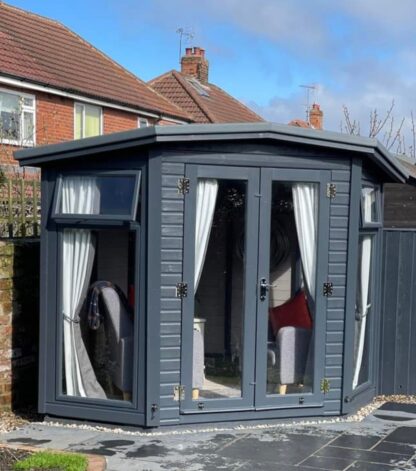 Tanalised Charlotte Corner House Summerhouse Keighley Timber & Fencing sheds www.keighleytimbersheds.co.uk