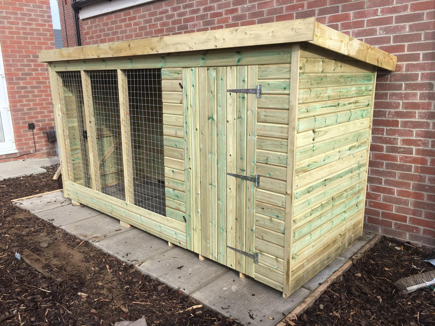 Tanalised Kennel & Run Keighley Timber & Fencing sheds www.keighleytimbersheds.co.uk