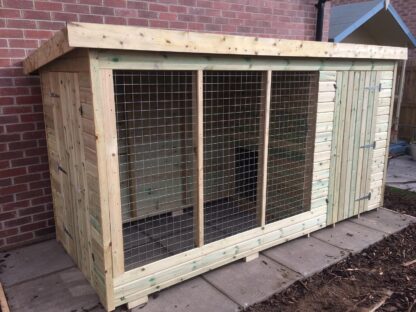 Tanalised Kennel & Run Keighley Timber & Fencing sheds www.keighleytimbersheds.co.uk