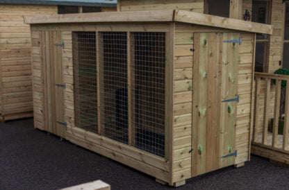 Tanalised Kennel & Run Keighley Timber & Fencing sheds www.keighleytimbersheds.co.uk