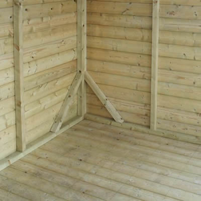 Tanalised Pent Garden Shed Keighley Timber & Fencing sheds www.keighleytimbersheds.co.uk