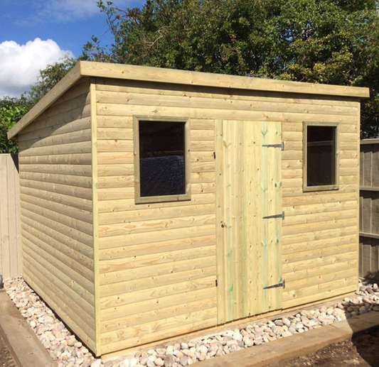 Tanalised Pent Garden Shed Keighley Timber & Fencing sheds www.keighleytimbersheds.co.uk