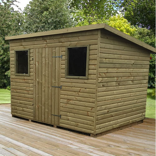 Tanalised Pent Garden Shed Keighley Timber & Fencing sheds www.keighleytimbersheds.co.uk