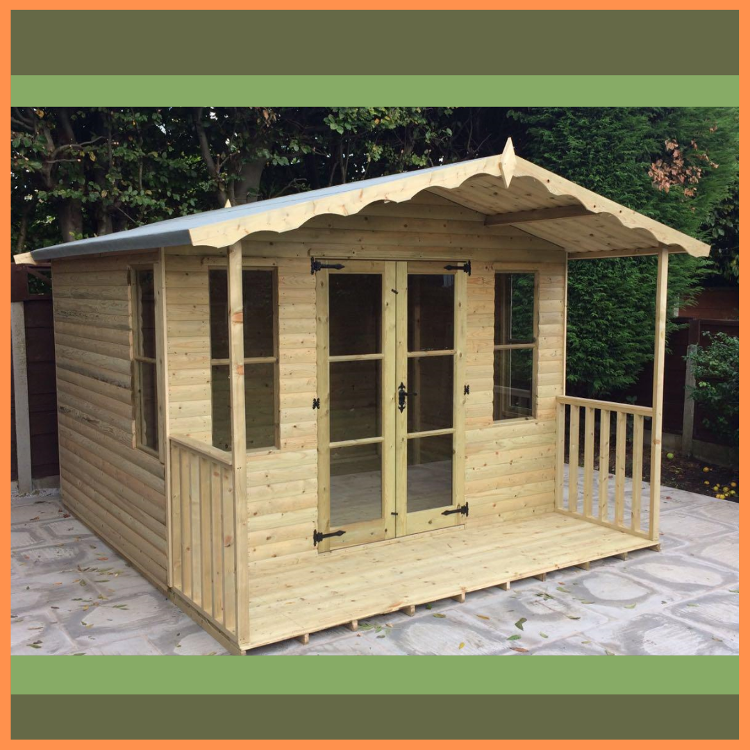 Tanalised Traditional Summerhouse Keighley Timber & Fencing sheds www.keighleytimbersheds.co.uk