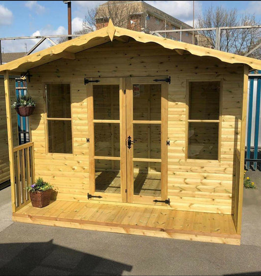 Tanalised Traditional Summerhouse Keighley Timber & Fencing sheds www.keighleytimbersheds.co.uk