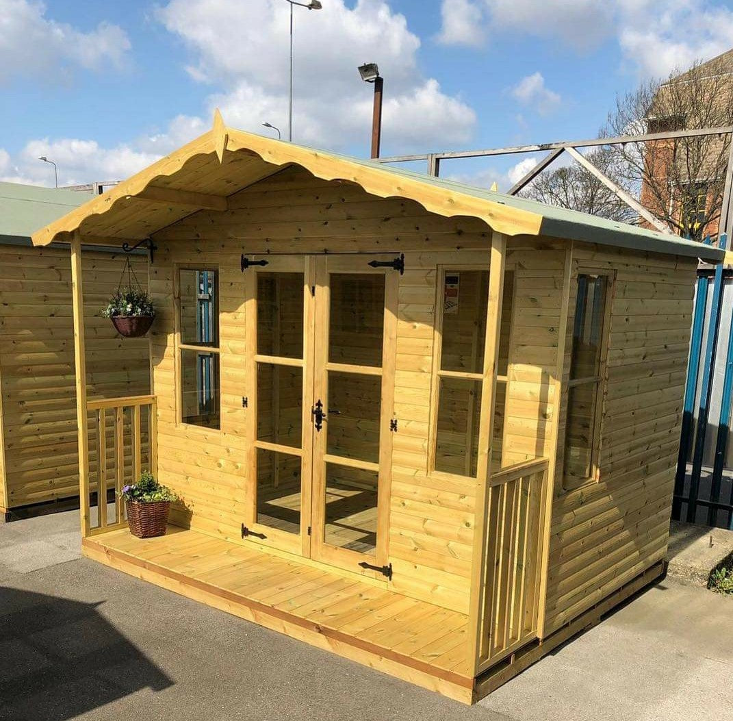 Tanalised Traditional Summerhouse Keighley Timber & Fencing sheds www.keighleytimbersheds.co.uk