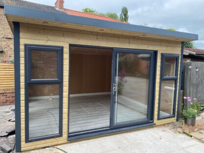 UPVC Cambridge Pent Summerhouse FULLY INSULATED