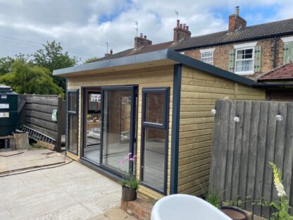 UPVC Cambridge Pent Summerhouse FULLY INSULATED