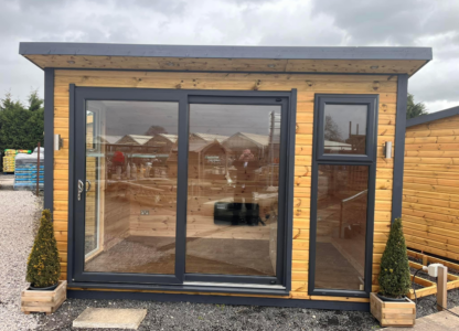 UPVC Cambridge Pent Summerhouse FULLY INSULATED