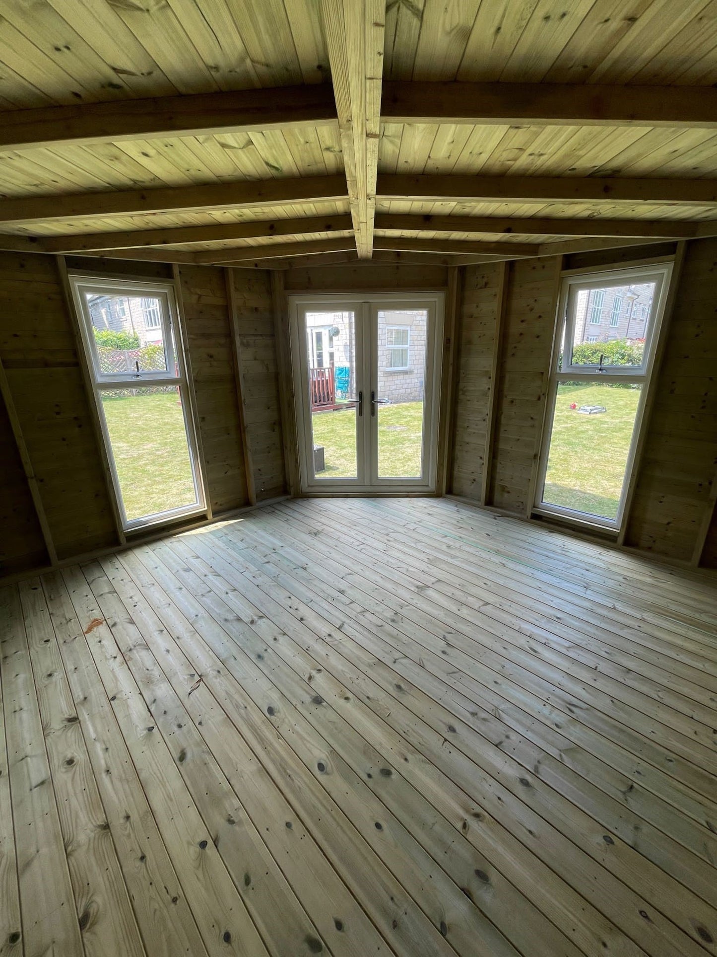 UPVC Corner Summerhouse FULLY INSULATED