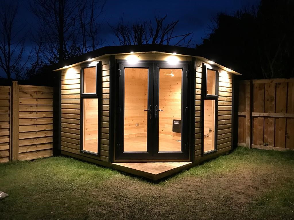 UPVC Corner Summerhouse FULLY INSULATED