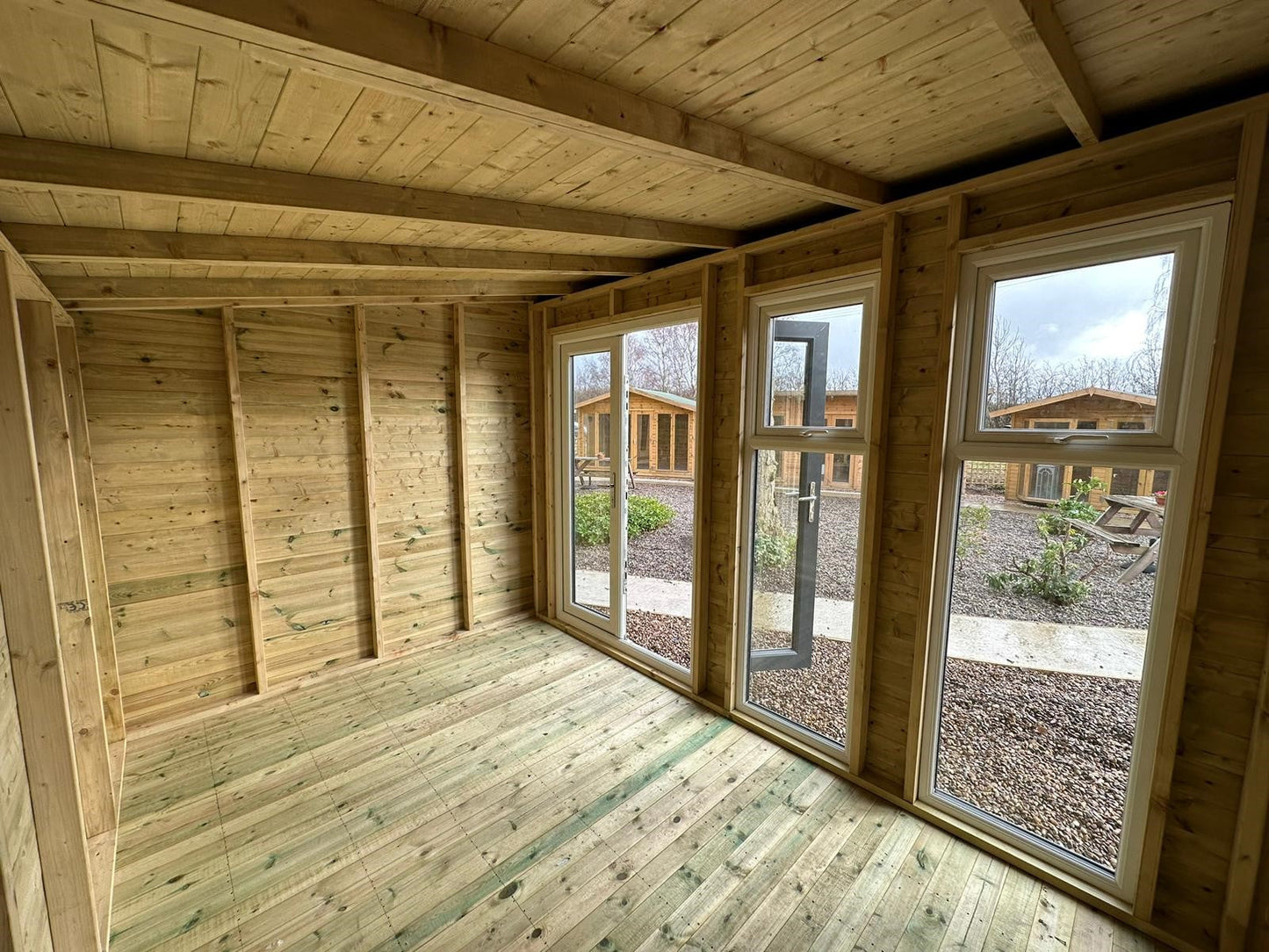 UPVC Windsor Pent Summerhouse FULLY INSULATED