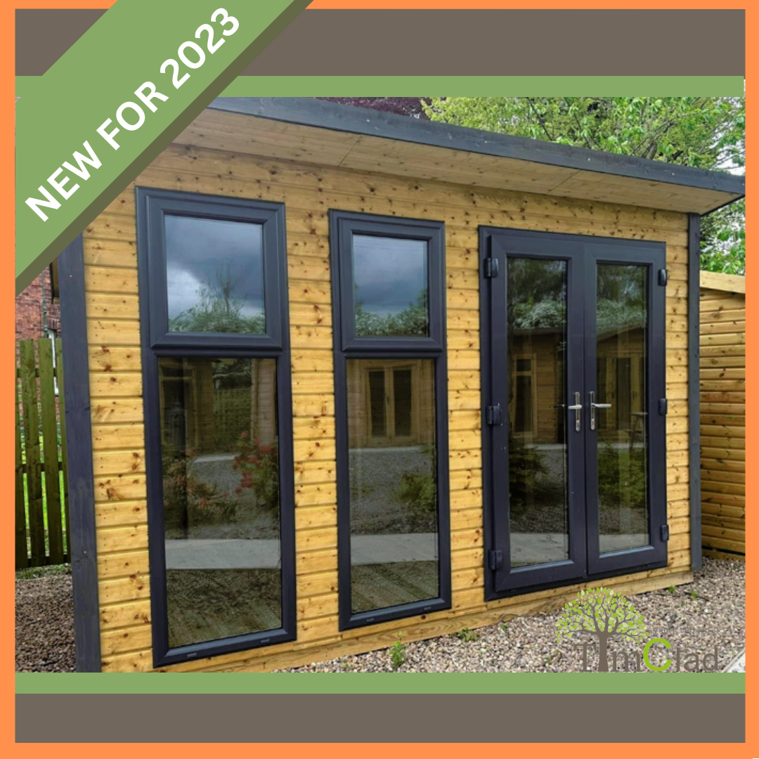 UPVC Windsor Pent Summerhouse FULLY INSULATED