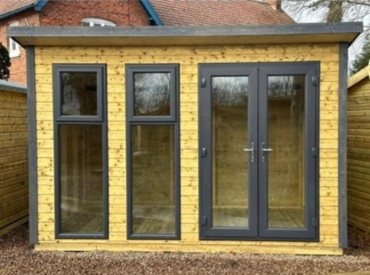 UPVC Windsor Pent Summerhouse FULLY INSULATED