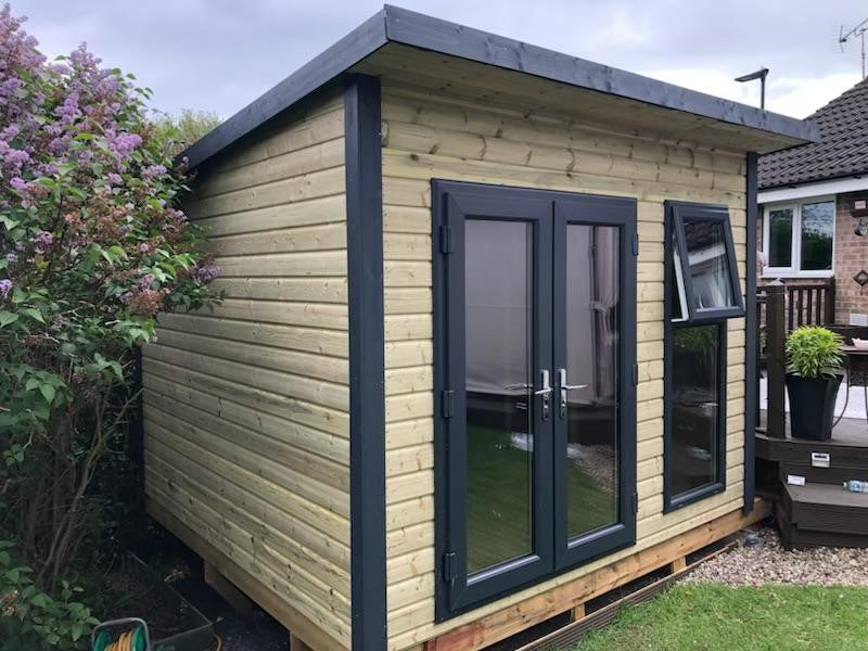 UPVC Windsor Pent Summerhouse FULLY INSULATED