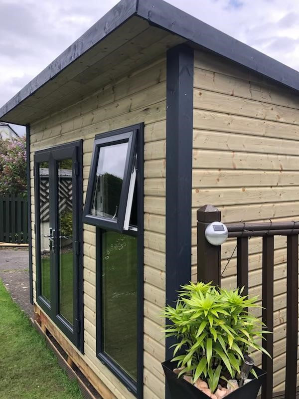 UPVC Windsor Pent Summerhouse FULLY INSULATED