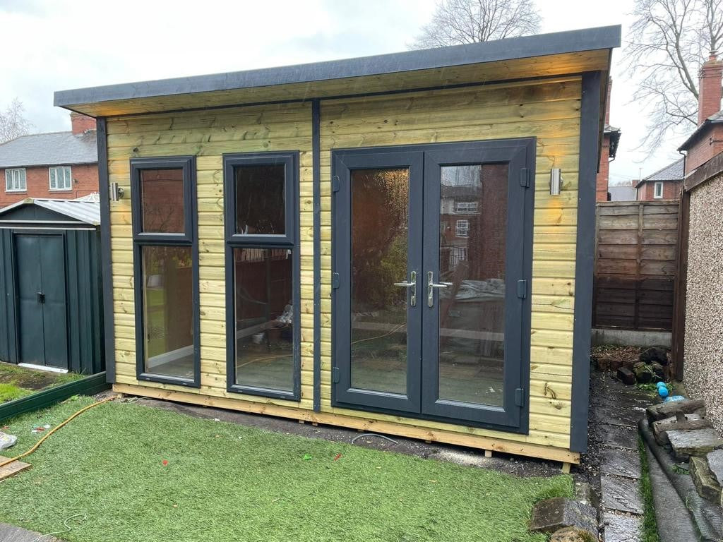 UPVC Windsor Pent Summerhouse FULLY INSULATED