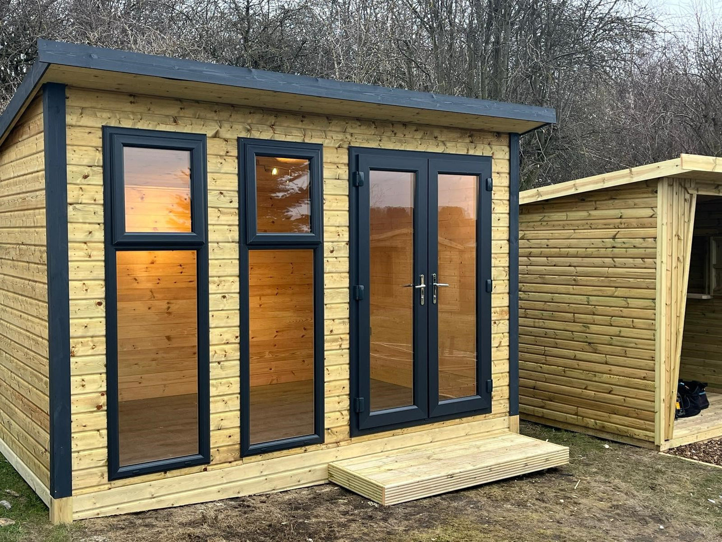 UPVC Windsor Pent Summerhouse FULLY INSULATED