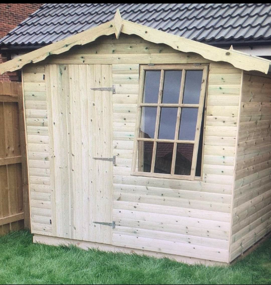 Tanalised 9 Pane Hobby House Garden Shed Keighley Timber & Fencing sheds www.keighleytimbersheds.co.uk