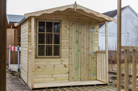 Tanalised 9 Pane Hobby House Garden Shed Keighley Timber & Fencing sheds www.keighleytimbersheds.co.uk