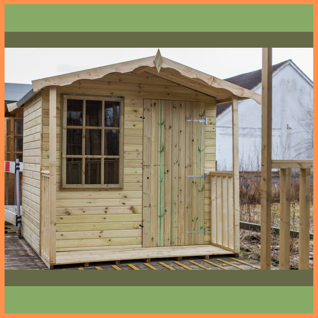 Tanalised 9 Pane Hobby House Garden Shed Keighley Timber & Fencing sheds www.keighleytimbersheds.co.uk