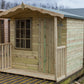 Tanalised 9 Pane Hobby House Garden Shed Keighley Timber & Fencing sheds www.keighleytimbersheds.co.uk