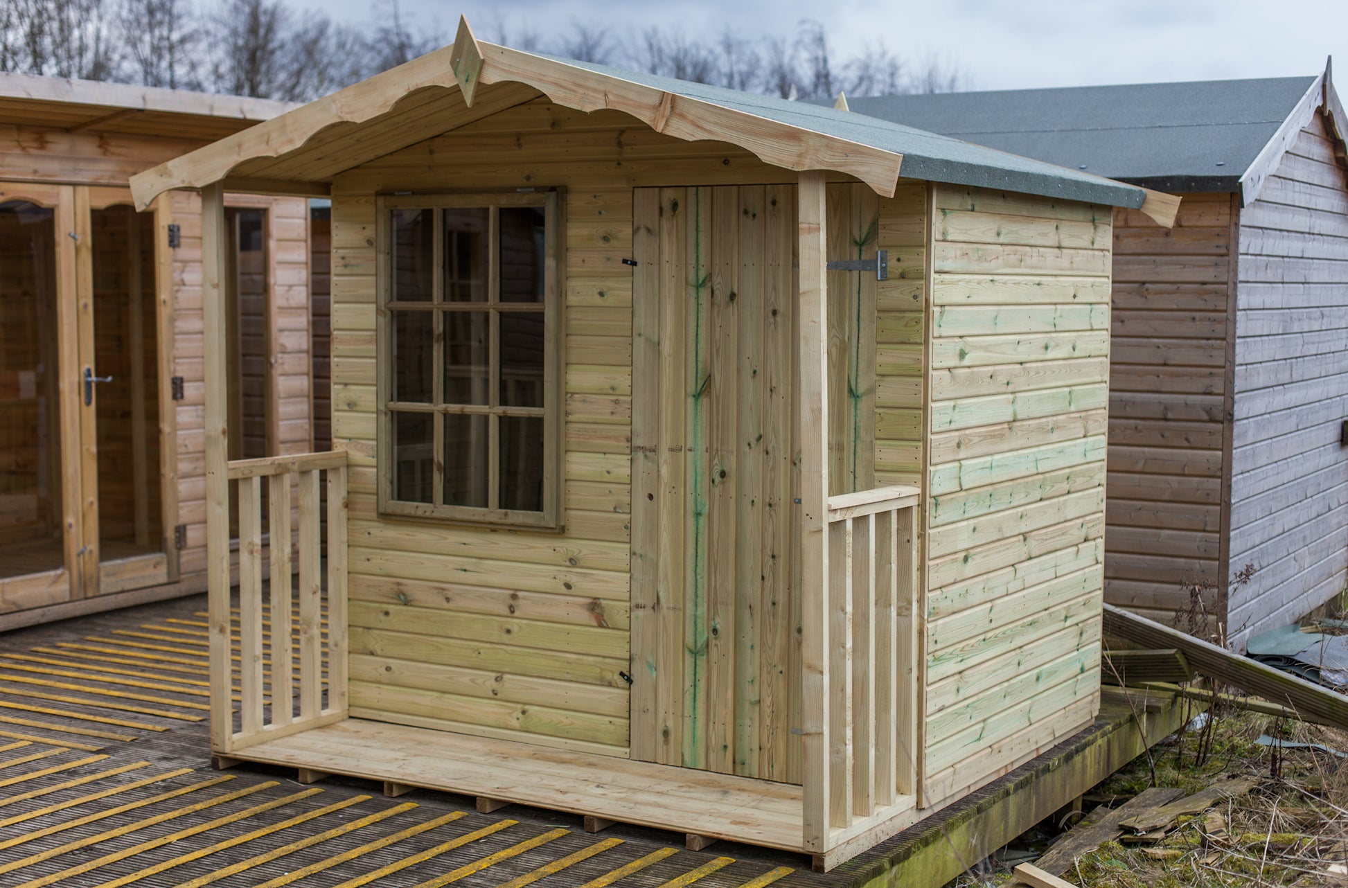 Tanalised 9 Pane Hobby House Garden Shed Keighley Timber & Fencing sheds www.keighleytimbersheds.co.uk