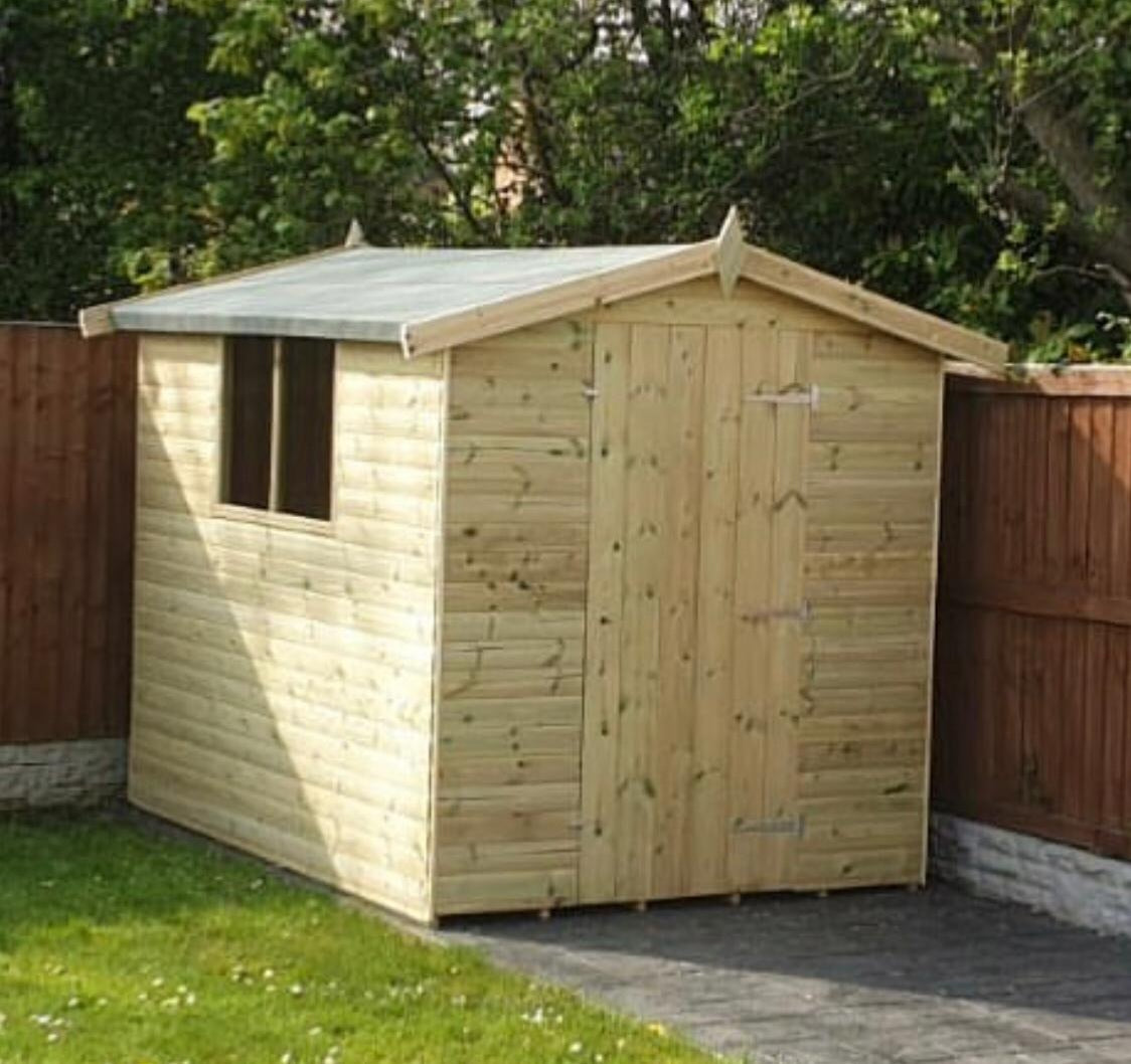 Tanalised Apex Garden Shed Keighley Timber & Fencing sheds www.keighleytimbersheds.co.uk