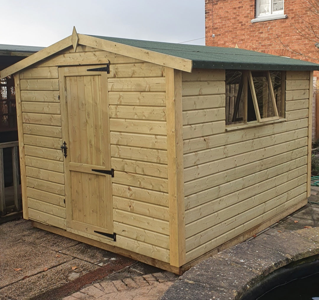 Tanalised Bison Apex Shed Keighley Timber & Fencing sheds www.keighleytimbersheds.co.uk