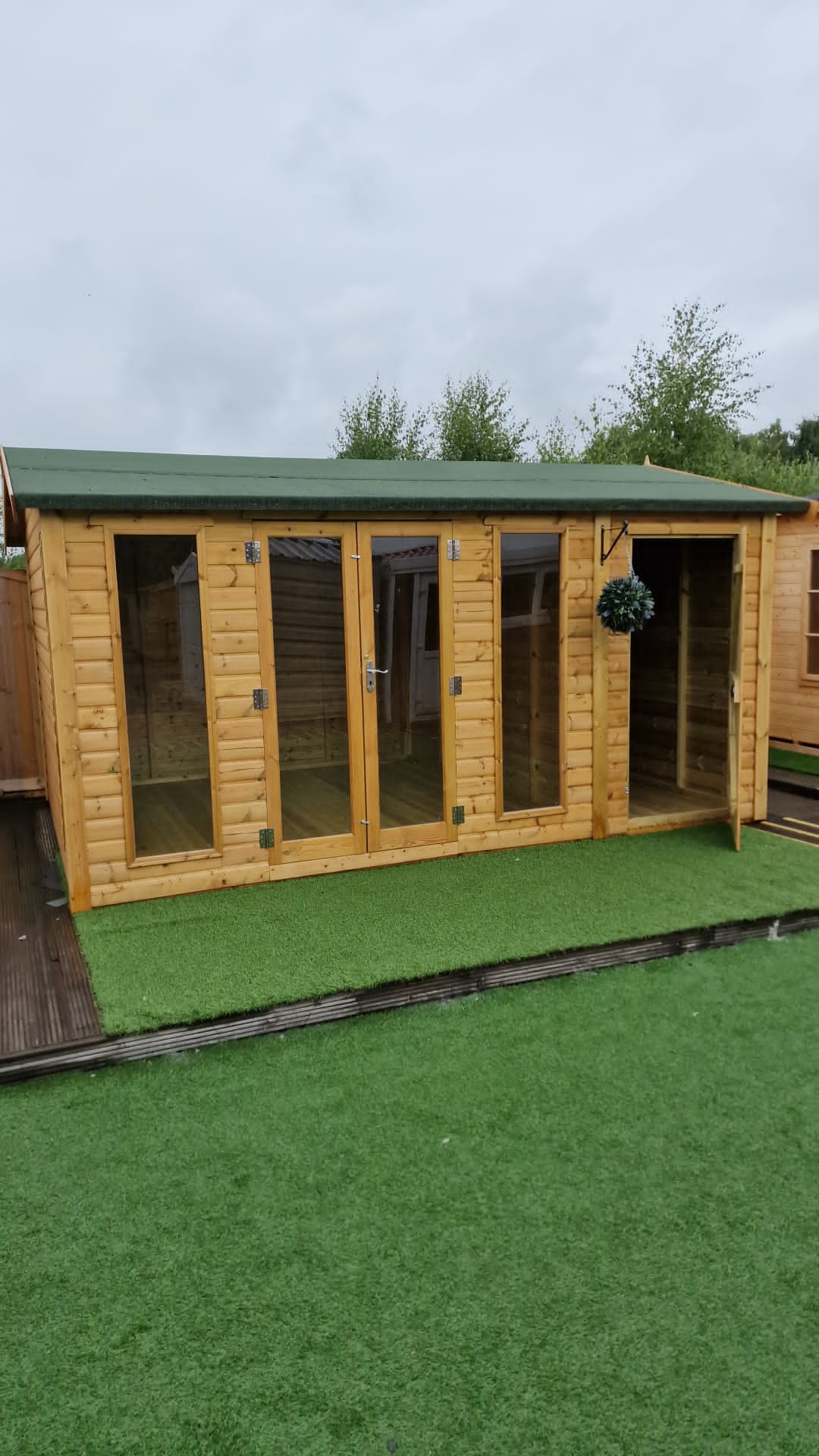 Tanalised Charlotte Combi Summerhouse Keighley Timber & Fencing sheds www.keighleytimbersheds.co.uk