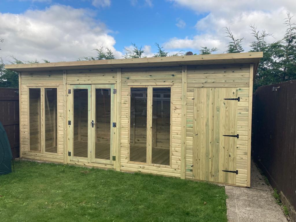 Tanalised Charlotte Combi Summerhouse Keighley Timber & Fencing sheds www.keighleytimbersheds.co.uk