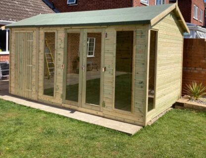 Tanalised Charlotte Combi Summerhouse Keighley Timber & Fencing sheds www.keighleytimbersheds.co.uk