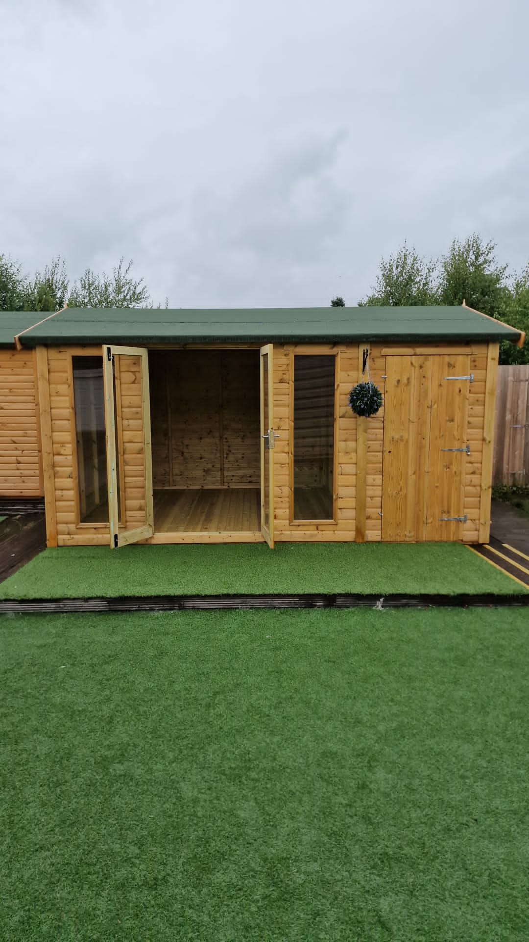 Tanalised Charlotte Combi Summerhouse Keighley Timber & Fencing sheds www.keighleytimbersheds.co.uk