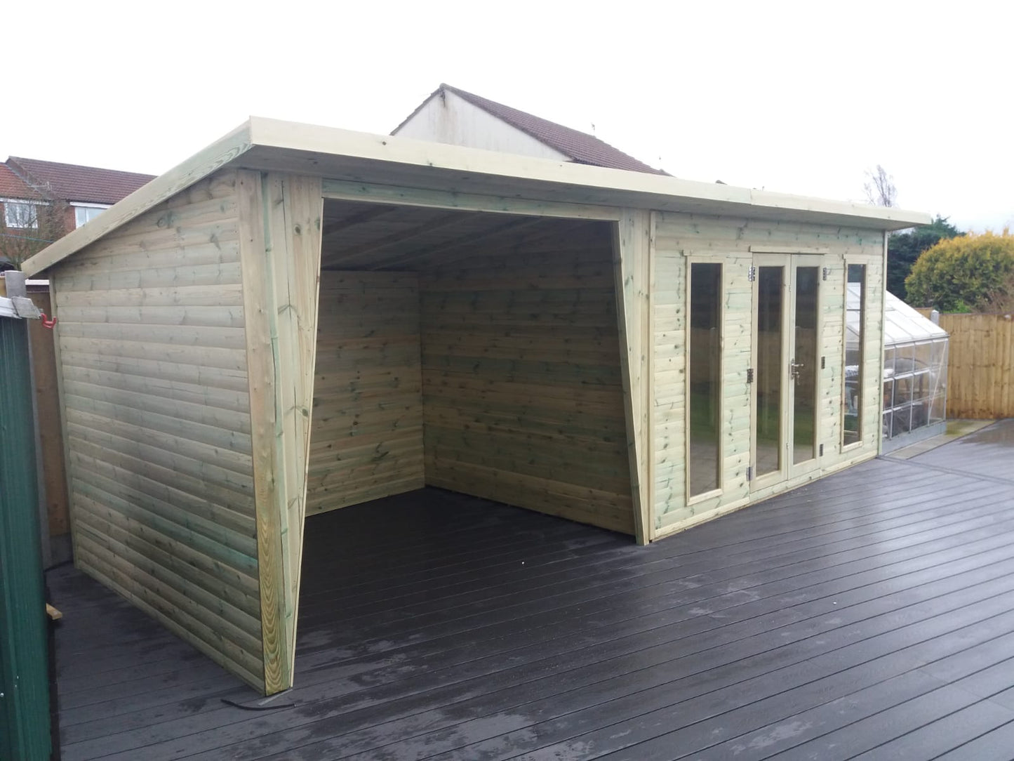 Tanalised Charlotte Hot-Tub Combi Summerhouse Keighley Timber & Fencing sheds www.keighleytimbersheds.co.uk