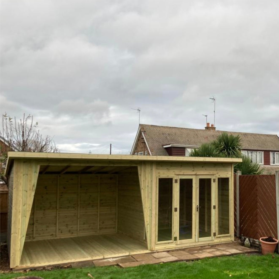 Tanalised Charlotte Hot-Tub Combi Summerhouse Keighley Timber & Fencing sheds www.keighleytimbersheds.co.uk