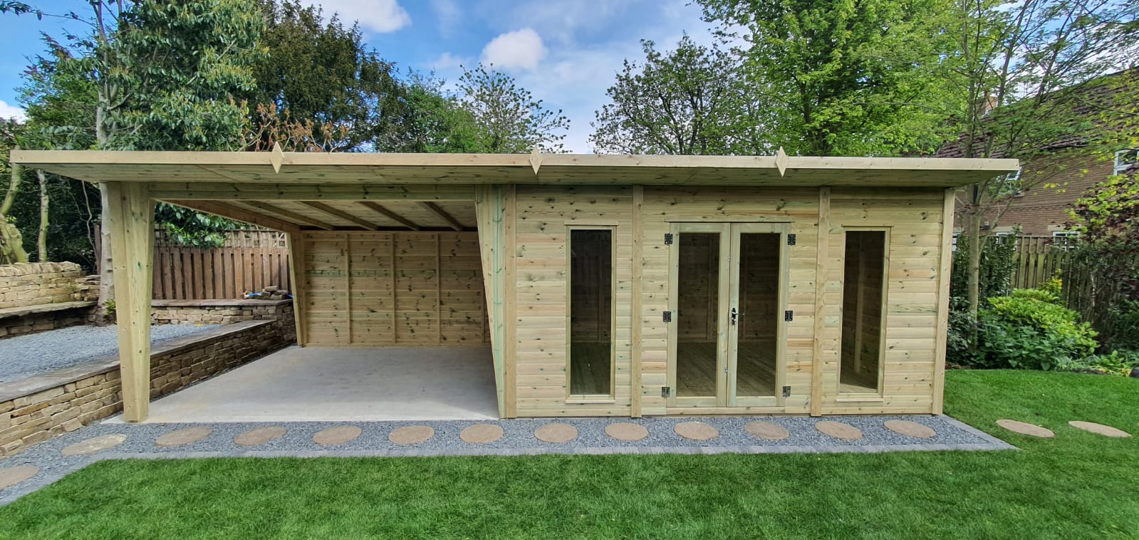 Tanalised Charlotte Hot-Tub Combi Summerhouse Keighley Timber & Fencing sheds www.keighleytimbersheds.co.uk