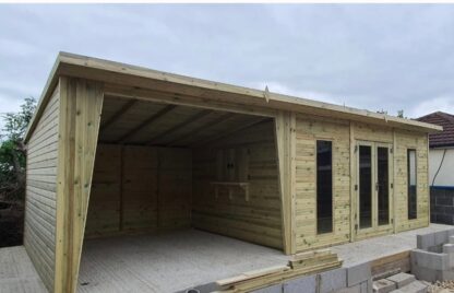 Tanalised Charlotte Hot-Tub Combi Summerhouse Keighley Timber & Fencing sheds www.keighleytimbersheds.co.uk