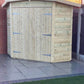 Tanalised Corner Shed Keighley Timber & Fencing sheds www.keighleytimbersheds.co.uk