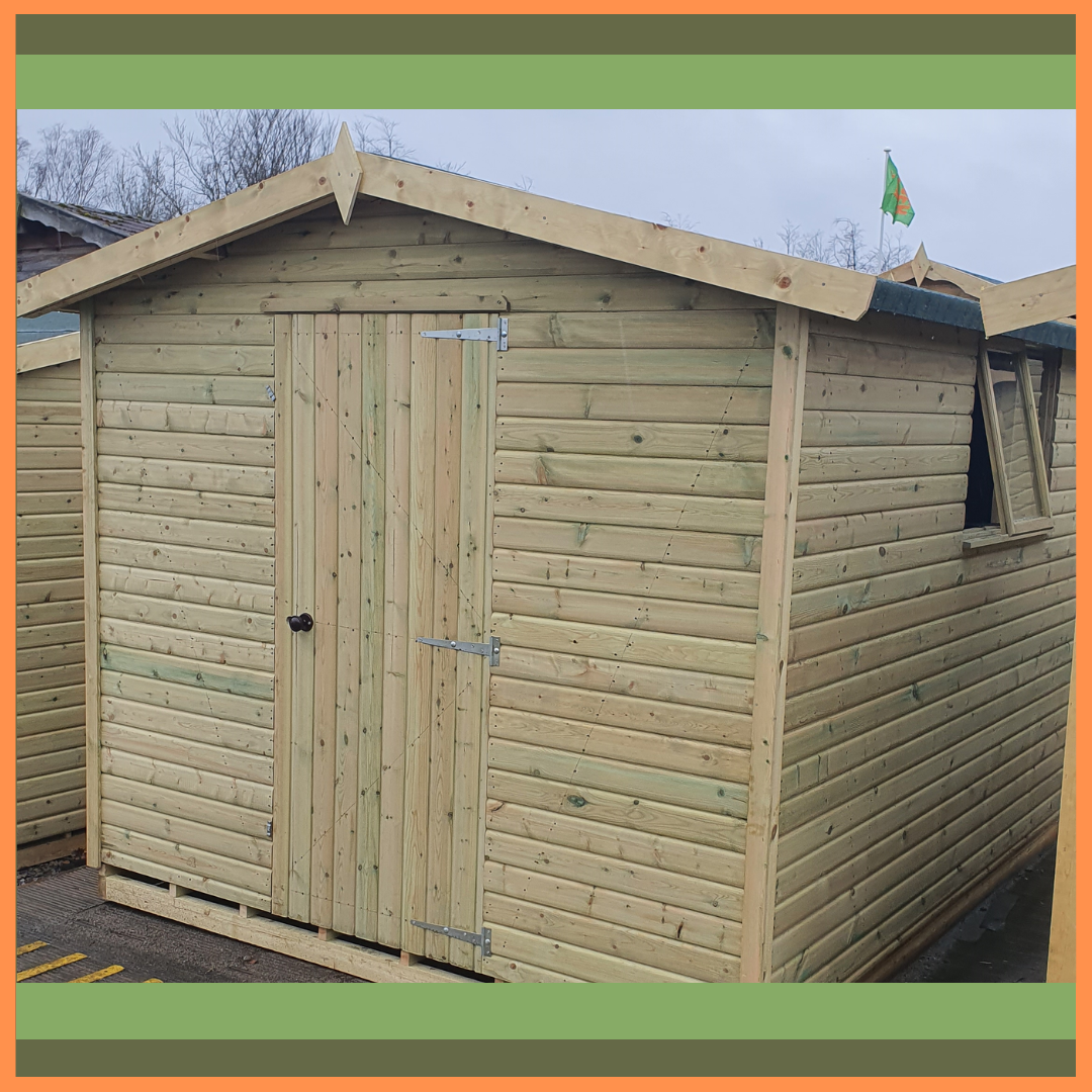 Tanalised Deluxe Apex Garden Shed Keighley Timber & Fencing sheds www.keighleytimbersheds.co.uk