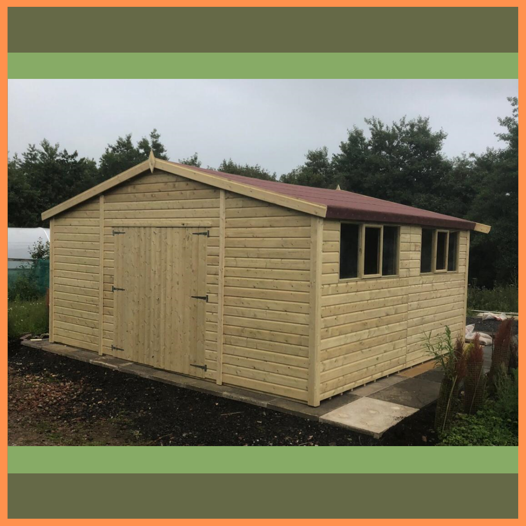 Tanalised Deluxe Workshop Shed Keighley Timber & Fencing sheds www.keighleytimbersheds.co.uk