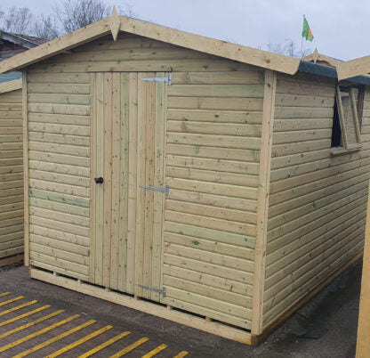 Tanalised Deluxe Apex Garden Shed Keighley Timber & Fencing sheds www.keighleytimbersheds.co.uk