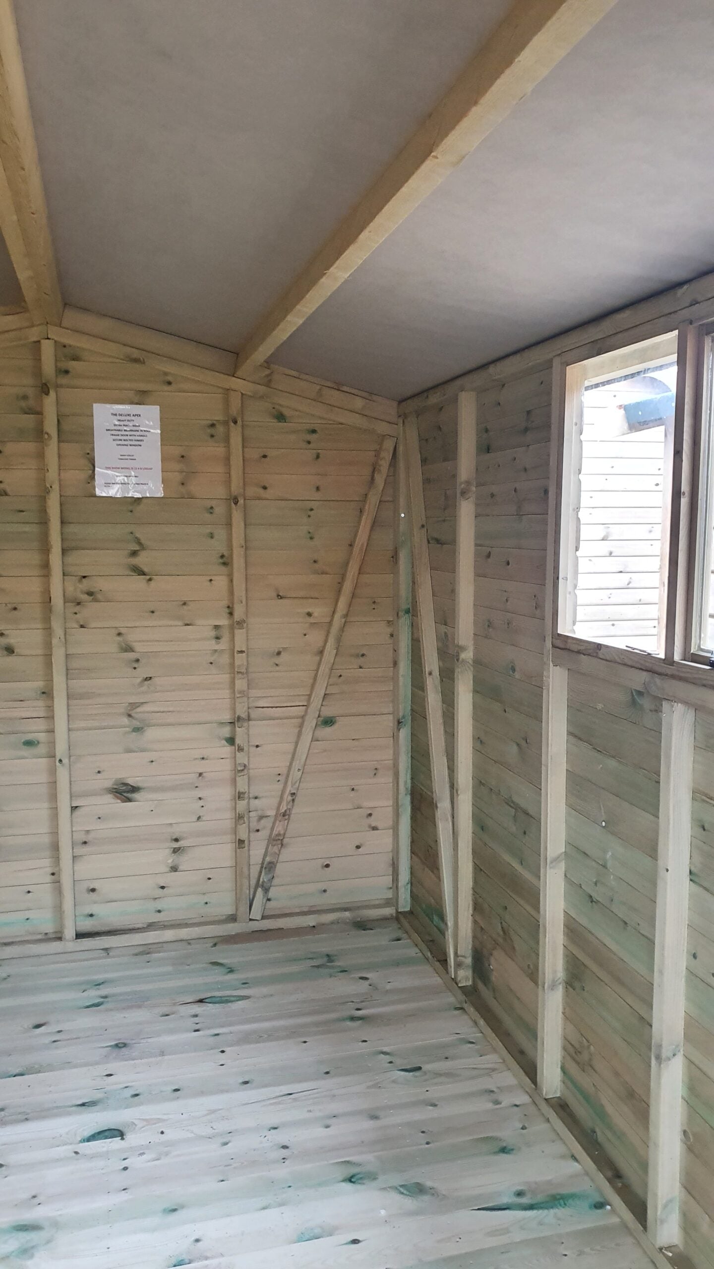 Tanalised Deluxe Apex Garden Shed Keighley Timber & Fencing sheds www.keighleytimbersheds.co.uk