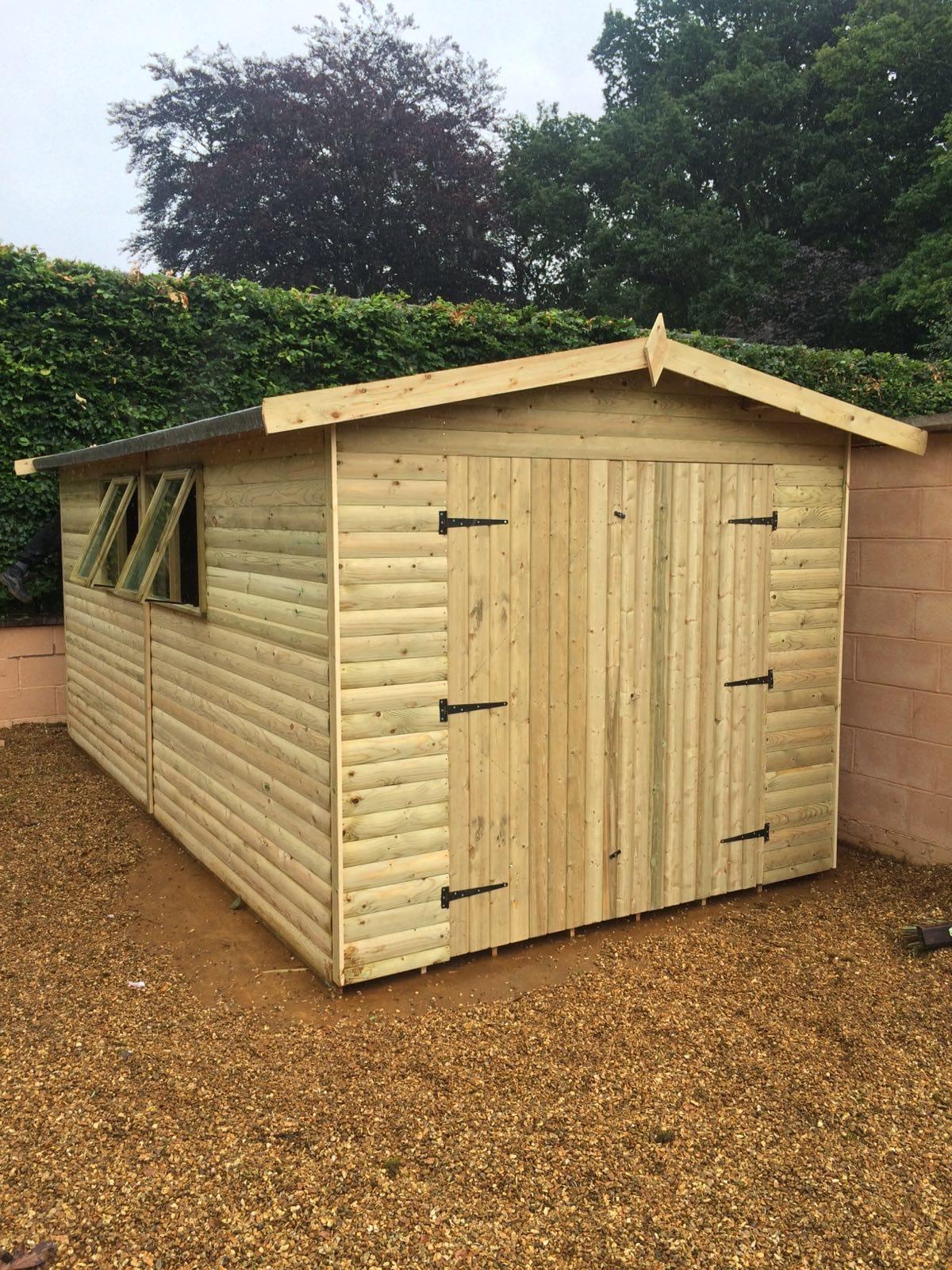 Tanalised Deluxe Workshop Shed Keighley Timber & Fencing sheds www.keighleytimbersheds.co.uk