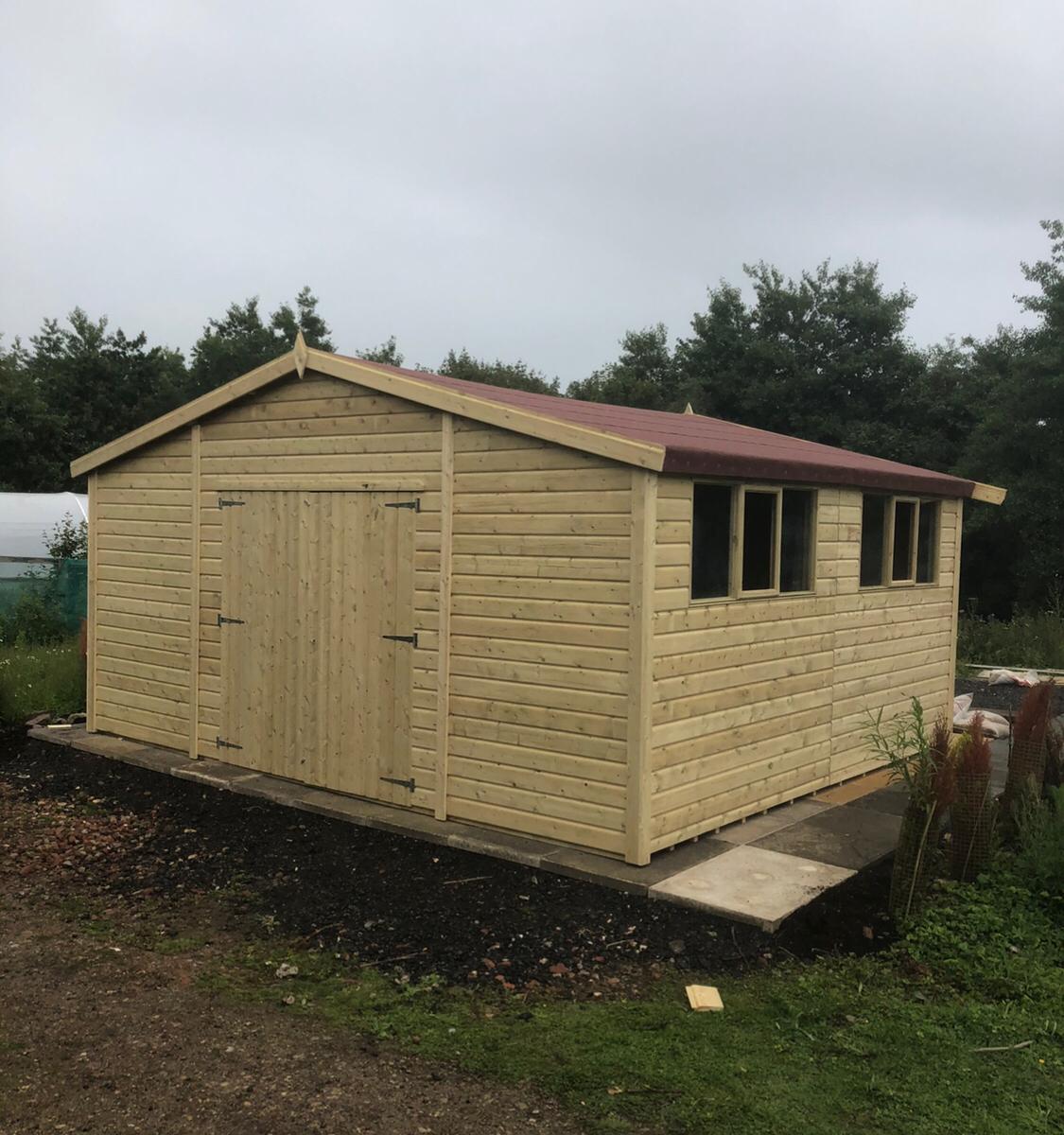 Tanalised Deluxe Workshop Shed Keighley Timber & Fencing sheds www.keighleytimbersheds.co.uk