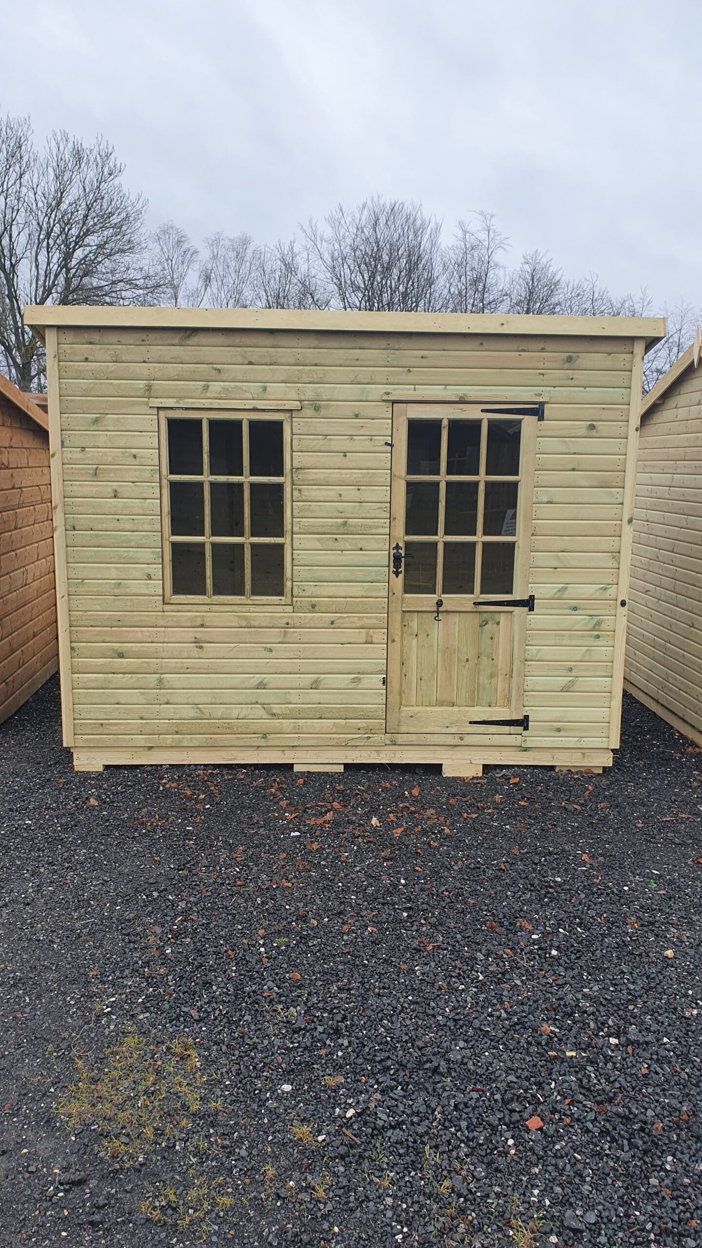 Tanalised Georgian Pent Garden Shed Keighley Timber & Fencing sheds www.keighleytimbersheds.co.uk