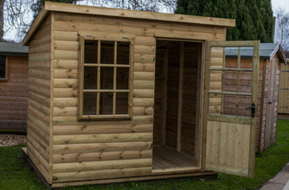 Tanalised Georgian Pent Garden Shed Keighley Timber & Fencing sheds www.keighleytimbersheds.co.uk