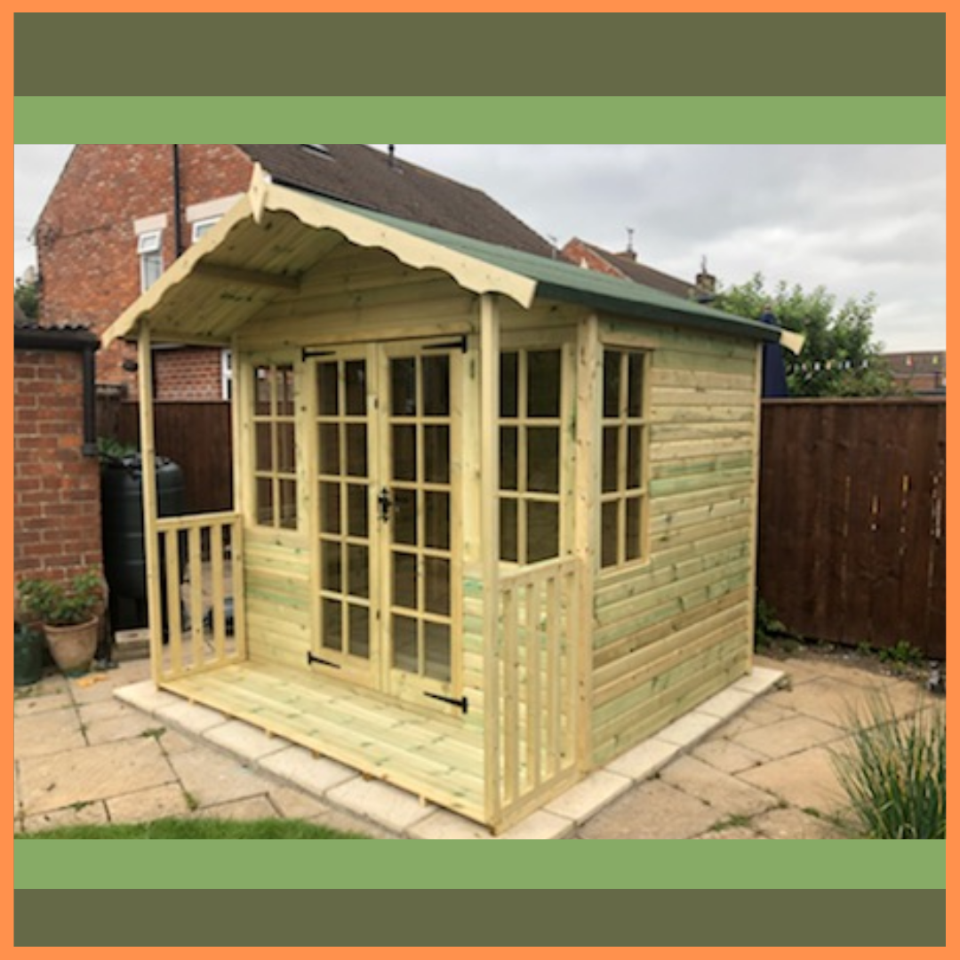 Tanalised Georgian Summerhouse Keighley Timber & Fencing sheds www.keighleytimbersheds.co.uk