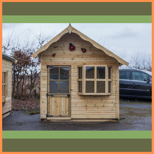 Tanalised Honeysuckle Playhouse Keighley Timber & Fencing sheds www.keighleytimbersheds.co.uk