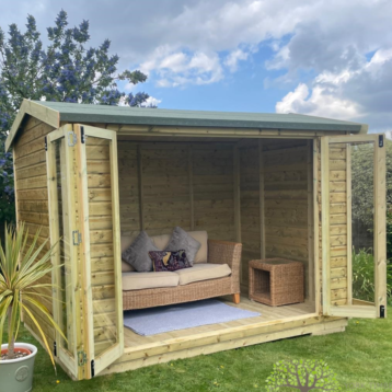 Tanalised The Willow Summerhouse Keighley Timber & Fencing sheds www.keighleytimbersheds.co.uk